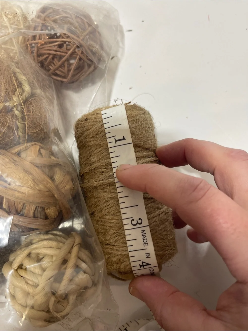 5/$25 DIY Toys or Decor Fun Natural Jute Twine and Decorative Rattan Balls